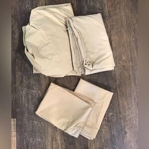 Beige Twin  Bed Sheet Set